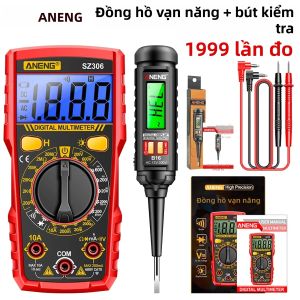 ANENG | Máy Đo Vạn Năng Kỹ Thuật Số ANENG SZ306 1999 Hiển Thị Đồng Hồ Đo Điện Áp Ampe Kế Cầm Tay Kèm Bút Thử Điện Bộ Dụng Cụ Sửa Chữa Điện DIY 12V~300V