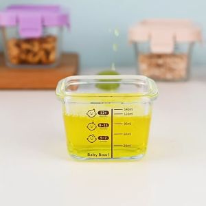 FR-C1277 Baby Food Container Wadah Penyimpanan Mpasi Tahan Panas / Kotak Tempat Makan Kaca Baby