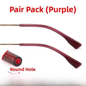 Universal Replacement Eyeglass Ear Sockets round Hole 1.5mm Anti-slip Eyeglass Frame Leg Covers Accessories for Glasses Care