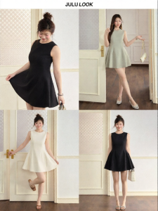 JULULOOK | Waist-defining A-line Dress
