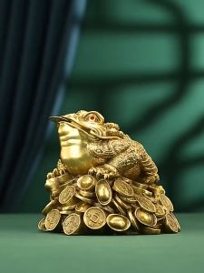 Cóc 3 chân bệ vàng cỡ đại bằng đồng phong thủy cao 22cm rộng 33x24cm nặng 5kg