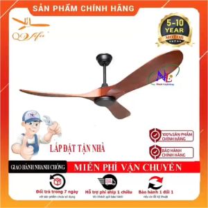 Quạt trần Vifa - Quạt trần màu đen - Quạt trần Qvifa-43 lắp khách sạn Showroom nội thất Gara Oto