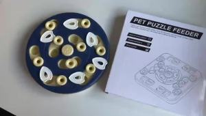 Multi Layer Sliding Pet Puzzle Slow Feeder Tray Snuffle Treat Maze Toy Anti Choke Prevent Bloating Relieve Boredom for Dogs Cats
