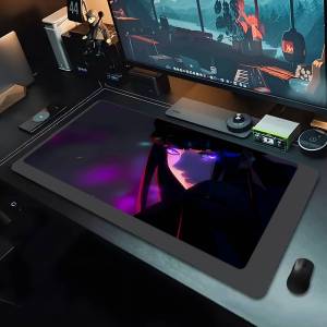Bandai | XXL Mouse Pad PC Purple Anime Girl Gamer Mousepad Laptop Computer Keyboard Accessories Mouse Mat Rug Extended Desk Mats 50x100cm