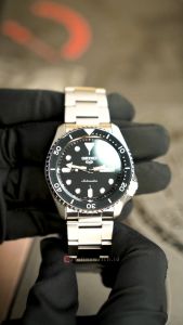 Jam Tangan Pria Seiko 5 Sports SRPD55K1 "Submariner" Automatic Black Dial Stainless Steel Strap