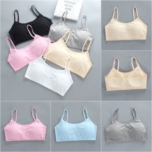 【Free Shipping】Teenage Cotton Underwear for Girls Children Wireless Young Training Bra Young Teenagers Girl Student Vest Thin Underwear