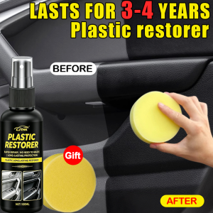 Car Plastic Restorer Back To Black Gloss Plastic Renovator Longlasting Coating Leather Restore Auto Polish Cleaning Products