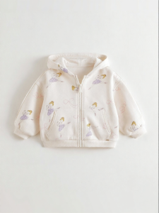 Marc&Janie | Girls Lace Trimmed Hooded Outdoor Jacket