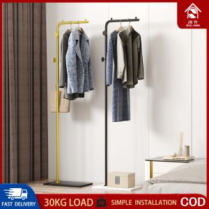 JUYI Coat Hat Rack Stand Iron Bedroom Marble Coat Stand Light Luxury Clothes Hanging Rack With Shoe storage Hat Holder Coat Hat Storage Hanger