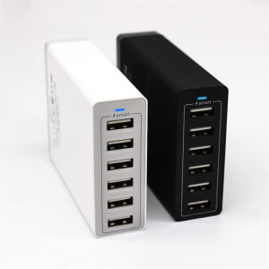 Multi USB Charger Station 50W Fast Charging Docking Station Wall Charger for Mobile Phones Tablets
