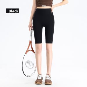 MiiOW | Cat Person Sharkskin Shorts Thin Summer Running Yoga High Waist Five Inch Base Layer Bottoms Womens Outerwear Tummy Control Butt Lifting Gym Shorts