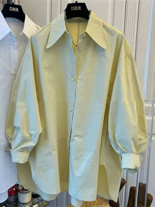 Áo Sơ Mi Nữ Dáng Rộng Cổ Vuông Đơn Giản Thời Trang Thu Đông Mới Về Phong Cách Hàn Quốc Thường Ngày Chất Liệu Cotton Dài Tay