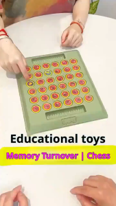 Children's Board Memory Games for Kids: Flip Chess - An Educational Toy