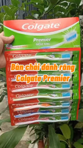 Bàn chải đánh răng Colgate Premier lông mềm mịn  cán cầm chắc chắn cho hơi thơ thơm tho