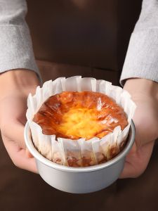 Basque Oil Paper Baking Cake Mould Disposable Four Six Inch Unfoldable Baking Paper Cup for Kitchen Cooking And BBQ