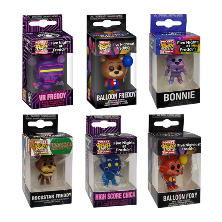 Funko POP Five Nights At Freddys Keychain FNAF Freddy Chica Bonnie