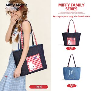 Miffy | Double-sided Cartoon Denim Tote Bag