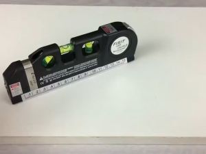 Taffware LEVELPRO3 Penggaris Laser 250CM Multifungsi dengan Waterpass 3 Arah - Warna hitam