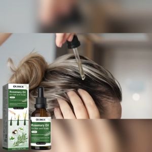 【Hot】Ouhoe Rosemary Oil Hair Growth Scalp Treatment Anti Hair Loss Nourishes Hair Root Strengthens Hair Repairs Improves Dry Hair Prevent Baldness Dense Smooth Silky Thickening Hair Care 50ml