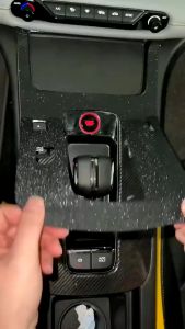 Decal dán nội thất ô tô. Decal đen nhám kim sa hiệu ứng ánh sáng lấp lánh dán trang trí ô tô xe máy