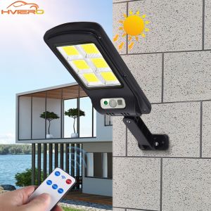300W Solar Light PIR Motion Sensor Smart night lamp Remote Control Home Led COB IP65 Waterproof for Garden Outdoor Street Wall