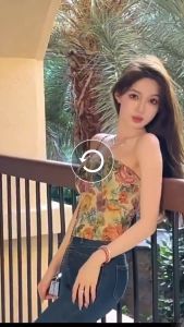 Summer Off Shoulder Tube Top Floral Design Camisole Top Tank Top for Women Top