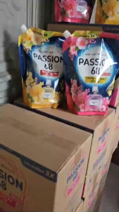 NƯỚC GIẶT XẢ PASSION 68 HƯƠNG NƯỚC HOA ĐAM MÊ & CAO CẤP SIÊU THƠM SẠCH KHÁNG KHUẨN TÚI 3.2KG