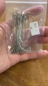 20pcs Fishing Wire Long Pole Fishing Rolling Swivel Carp Fishing Accessories Steel wire that can be bent freely