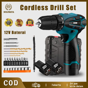 【COD，dalam Stok】Obeng Listrik Mini 12V & Peralatan Bor Mini Lithium