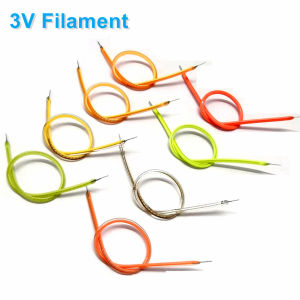 3V LED Flexible Ultra Slim Filament Spiral Bulb Filament Retro Edison Bulb Parts Diode Light Strip Decoration 460 360 300mm