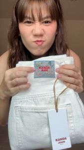 KANDA JEANS : Jess White / Black Washed Jeans (XS-XL) กางเกงยีนส์ทรงกระบอก สีขาว สีดำฟอก