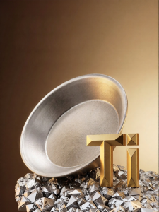 onlycook | Pure Titanium Circular Food Grade Childrens Plate