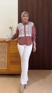 Pilihan Fashion untuk Acara Formal: MAYANG KEMEJA RAYON MIX BRUKAT