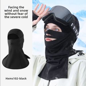 Windproof Balaclava Face Mask and Neck Gaiter Set Ski Cycling Hiking Warm Winter Scarf Hood Coldproof Outdoor Sports Face Cover