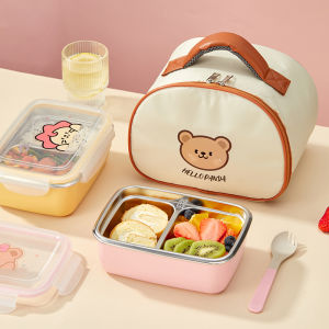 Hộp Đựng Thức Ăn Trưa Bằng Thép Không Gỉ Hoạt Hình Nhật Bản Hộp Đựng Trái Cây Di Động Hộp Đựng Thức Ăn Nhanh Nhẹn Cho Học Sinh