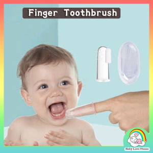 Baby Silicone Finger Toothbrush & Gum Massager With Hygiene Storage Box