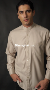 Simple Perfect Kemeja Pria Lengan Panjang Kerah Shanghai Polos | Kemeja Koko Solid Basic