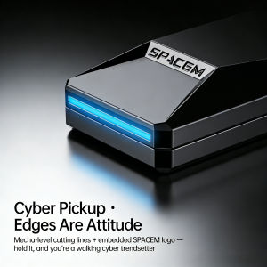 Mini Fidget Slider Toy - Durable Metal Anti-Stress Gadget Pocket Glow Spinner for Anxiety Relief Focus & Sensory Play