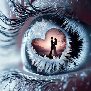 HUACAN Diamond Painting New Couple Portrait 5D DIY Diamond Mosaic Novelties 2027 Eye Winter Snow Heart Home Wall Art Decor