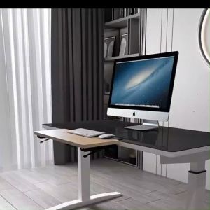Computer And Dining Table Desktop Expansion Board Extended And Widened Desktop Non Drilled Connection Folding Board