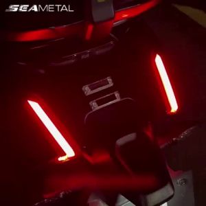 SEAMETAL Car Solar Warning Light Mini Led Flashing Anti-Collision Warning Light Universal Car Motorcycle LED Rear Strobe Light