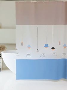 Potdynb Modern Lighting ห้องน้ำม่านอาบน้ำ PEVA Mouldproof ม่านอาบน้ำกันน้ำม่านกั้นห้องครัวผ้าม่านระเบียง