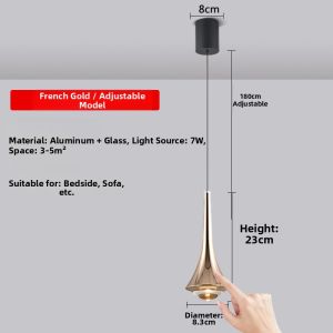 LSHE | Minimalist Adjustable Creative Luxury Smart Touch Switch Hanging Light