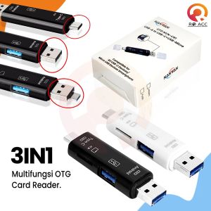 [RO ACC] NANVAN NVN-CR1 OTG 2 IN 1 TYPE C AND MICRO USB WITH CARD READER MULTIFUNGSI