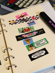 Retro American Black White Grid Ins Paper Tape Decoration Sticker 10 Meters Handmade Album Material Assorted Width 1.5 Cm