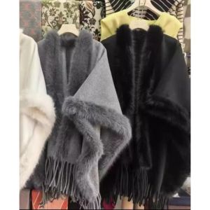BILLI ZILLY | Furry Warm Fur Wrap Shawl Cape