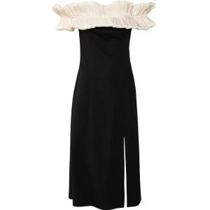 TAMMY TANGS | Hebe Style One Shoulder Gored Skirt Dress Womens High Waist Elastic Knitted Spring Summer Autumn Zipper Closure Slim Fit Dress