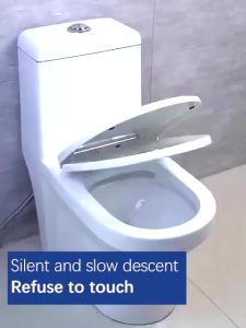 Toilet Seat Slow Close Quiet Lid Thickened Durable for Both Adults Children Universal Toilet Seat Cover Bathroom Accessories Penutup Mangkuk Tandas
