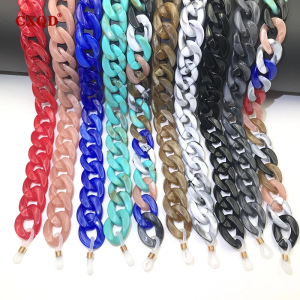 Fashion Acrylic Eyeglasses Strap Necklace - Womens Reading Glasses Hanging Chain Jewelry Sunglasses Mask Largand Neck Lanyard