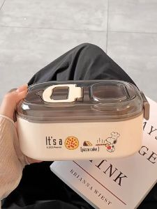 Lunch Box Fashion Animation Large Capacity Bento Box 304 Stainless Steel Man Women Portable Microwave Picnic Box Student